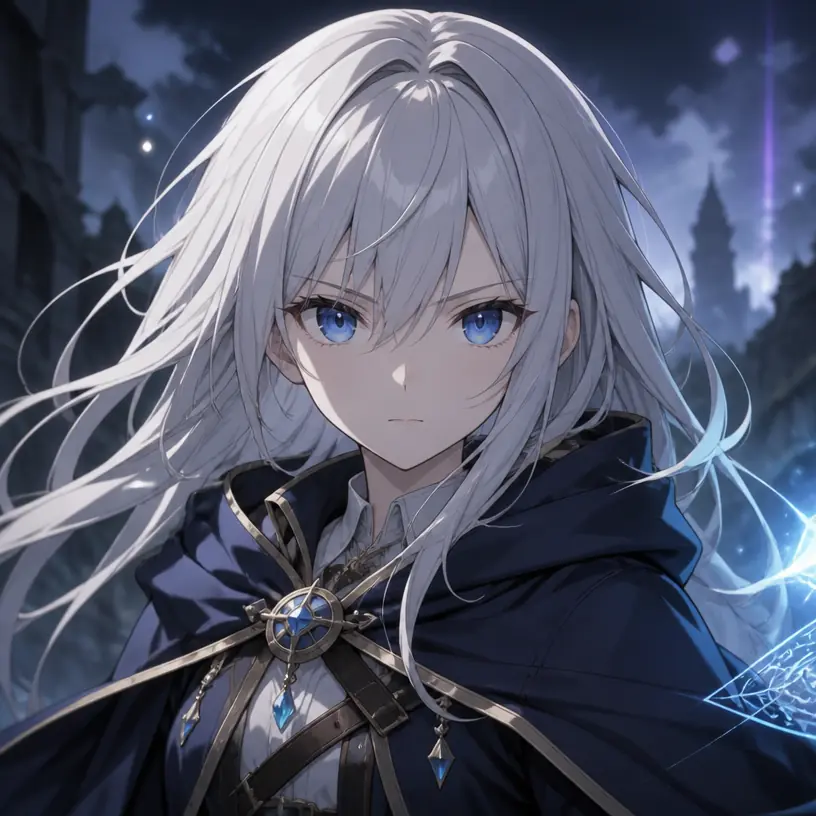 Snowbound mystery character in an AI interactive novel
